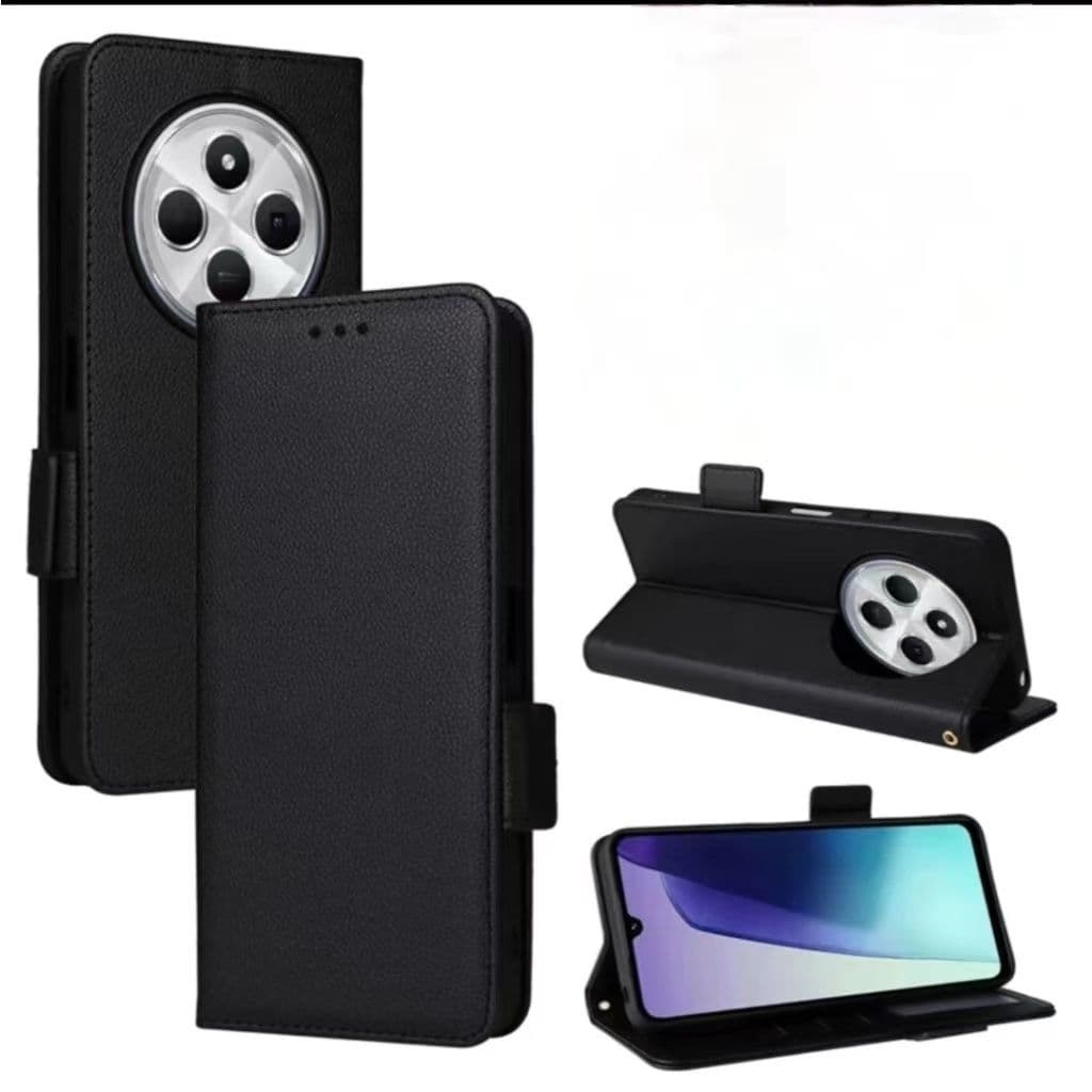 เคสฝาพับ ล็อคได้ Xiaomi Redmi 14C / Redmi A3 A5 POCO C75 C71 Note14 Redmi 15Cมีแม่เหล็ก รูปที่ 6