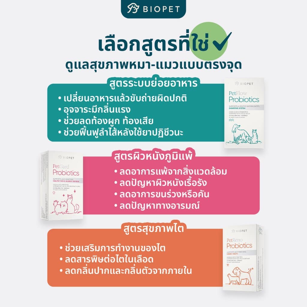 PetFlow โพรไบโอติกของสัตว์เลี้ยง สูตรดูแลระบบขับถ่าย Medical Grade Probiotic รูปที่ 8