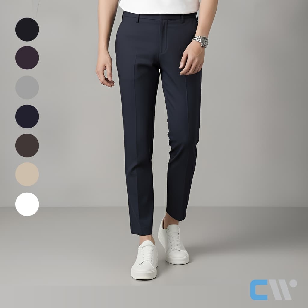 CW Chino Slim-Fit | กางเกงขาเต่อ 5 ส่วน สไตล์เกาหลี 7 สี – เท่ คล่องตัว นุ่มสบายทุกวัน รูปที่ 1