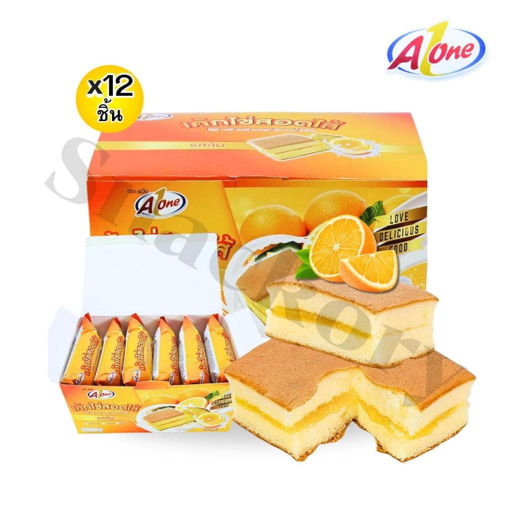 ขนมเค้กไข่สอดไส้ตราเอวันคละ 3 รสชาติยกลัง 12 แพ็ครวม 144 ชิ้น อร่อยนุ่มหอมไข่เต็มคำสุดคุ้มค่าสำหรับทุกโอกาส รูปที่ 2