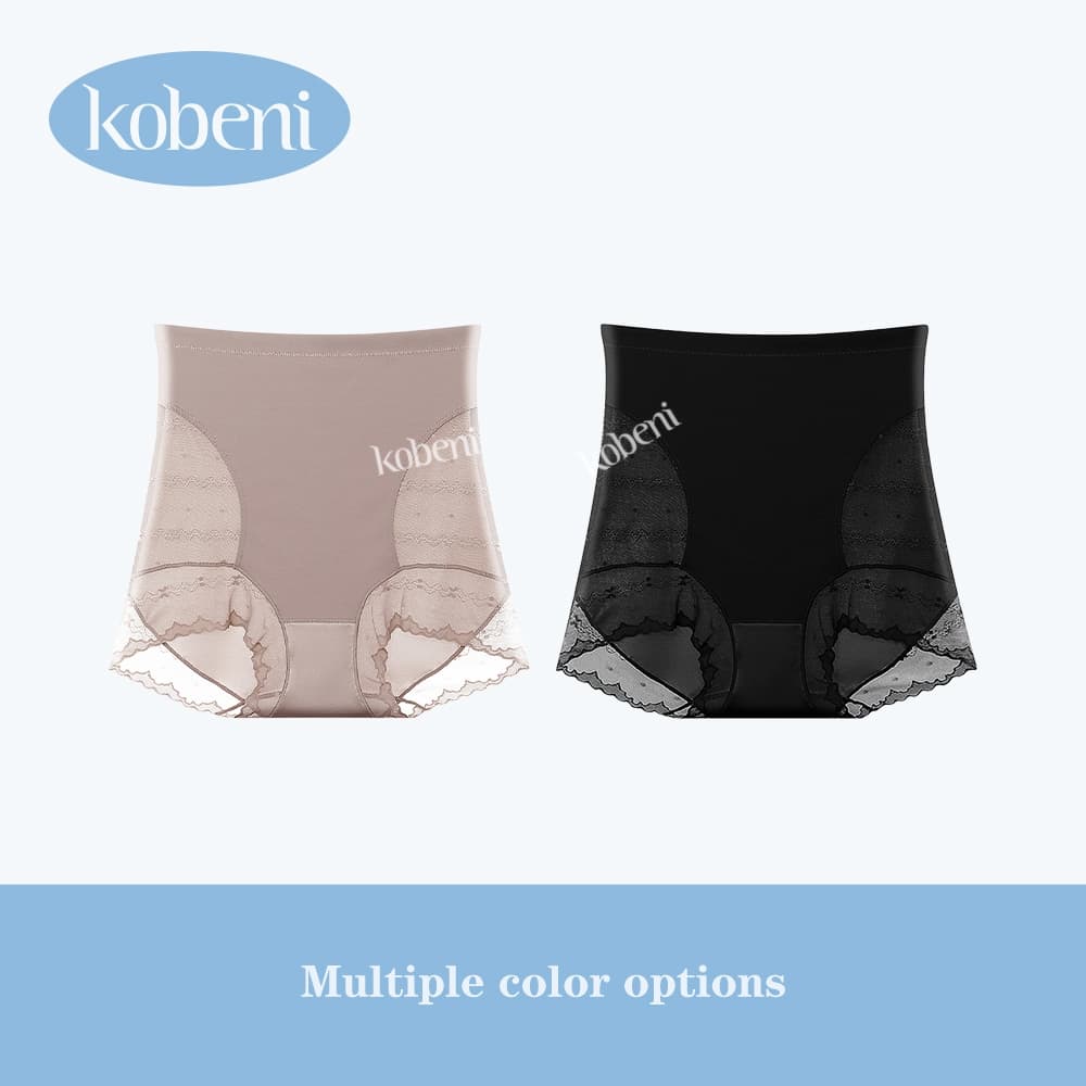 ⭐KOBENI⭐กางเกงในเก็บพุง เอวสูง ไร้ขอบ กระชับสัดส่วน ยกก้น ตาข่ายลูกไม้ ผ้าระบายอากาศได้ดี รูปที่ 8