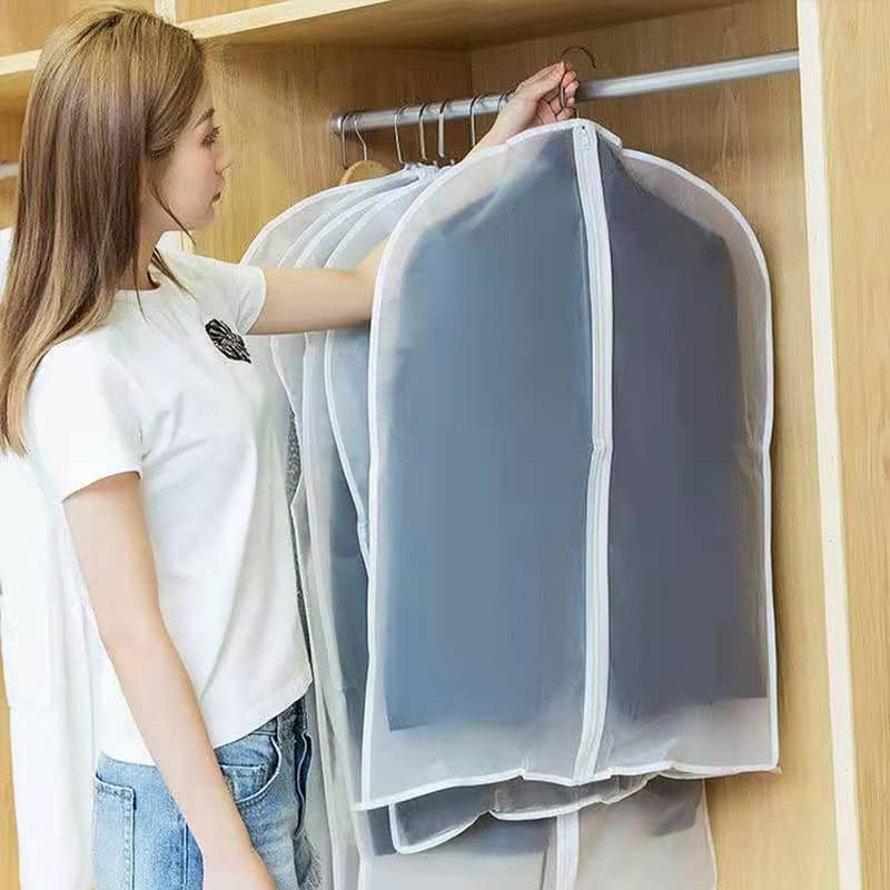ถุงเก็บเสื้อผ้ากันฝุ่น หนาและกันน้ำ ถุงคลุมเสื้อผ้ากันฝุ่น ป้องกันฝุ่น ถุงใส่สูท สำหรับกันฝุ่น ถุงใส่เสื้อผ้า รูปที่ 3