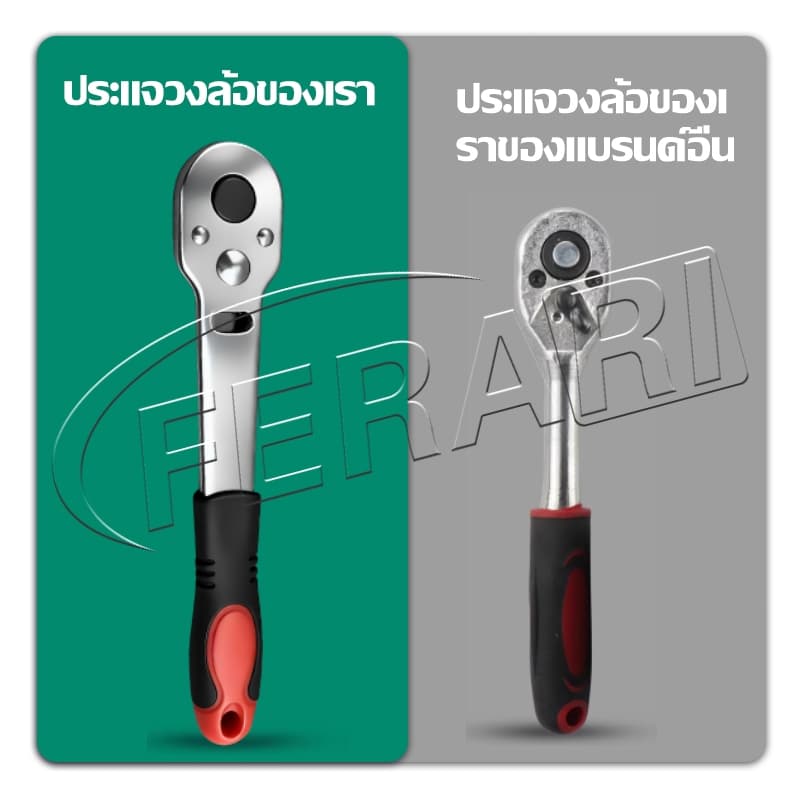 ชุดเครื่องมือ บล็อกชุด ชุดเครื่องมือช่าง ผลิตจากวัสดุ CR-V 66ชิ้น ชุดเครื่องมือมืออาชีพ ชุดประแจซ่อมรถ รูปที่ 5