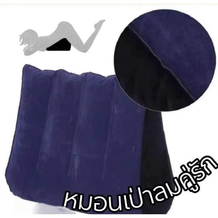 Free ปั๊มลมด้วยตนเองหมอนข้าง แบบเป่าลม นิ่ม สบาย Body pillow หมอนข้างใยแบบแน่นไม่ยุบง่าย แฟชั่นสบาย ๆ พนักพิงครอบครัว รูปที่ 5
