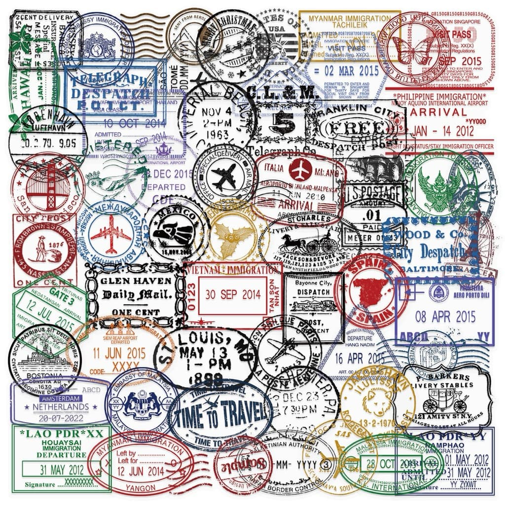 จัด สติกเกอร์ใสรูปตราประทับ 60 ชิ้น รูปที่ 1