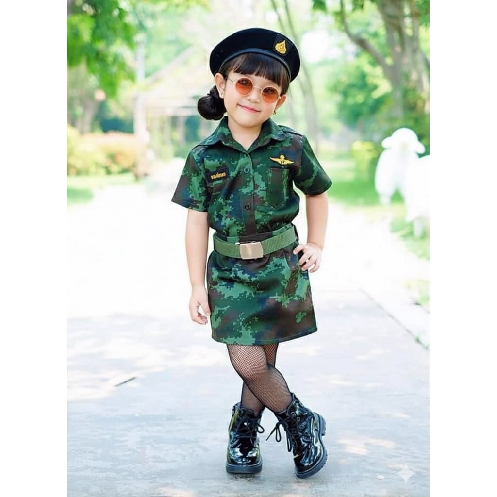 ชุดทหารลายพลางเด็กหญิง รูปที่ 2