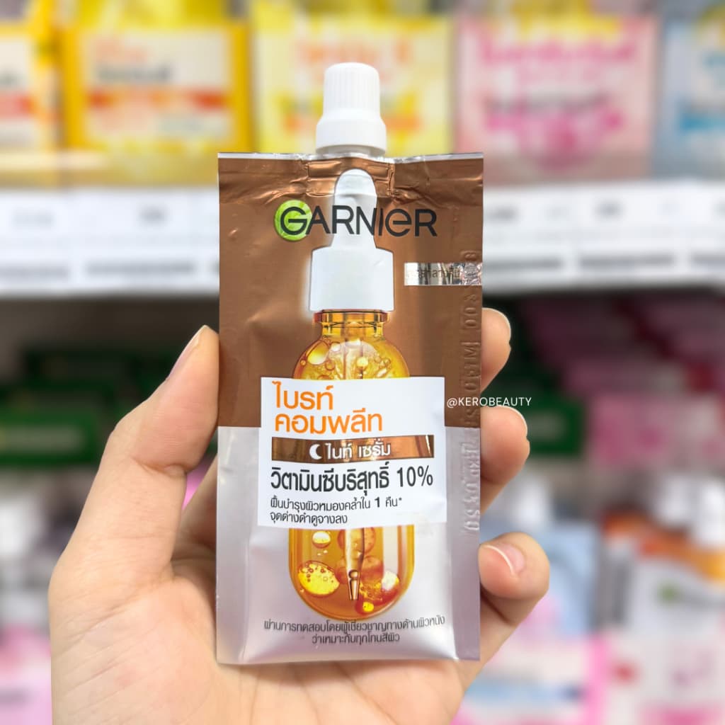 การ์นิเย่ ไบรท์ คอมพลีท / Garnier Vitamin C Bright Complete แบบซอง รูปที่ 5
