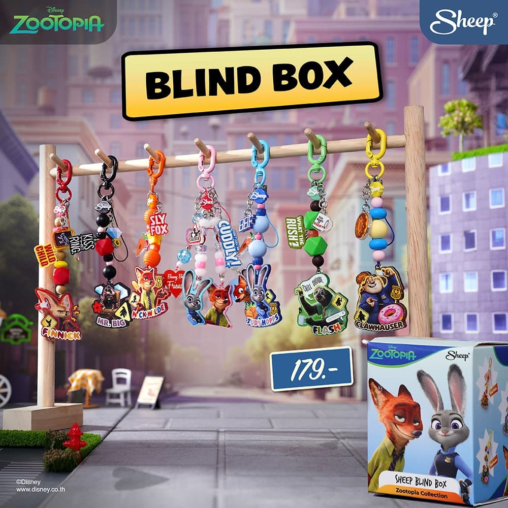 Sheep Blind Box Phone Charm Zootopia Collection สายคล้องมือถือ ซูโทเปีย Phone Charm ลิขสิทธิ์ รูปที่ 1