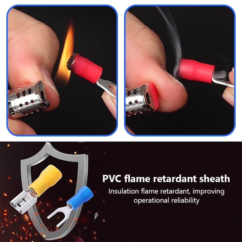 ขั้วต่อสายไฟ หางปลา หางปลาต่อสายไฟ หุ้มฉนวน PVC 15รูปแบบ รูปที่ 7