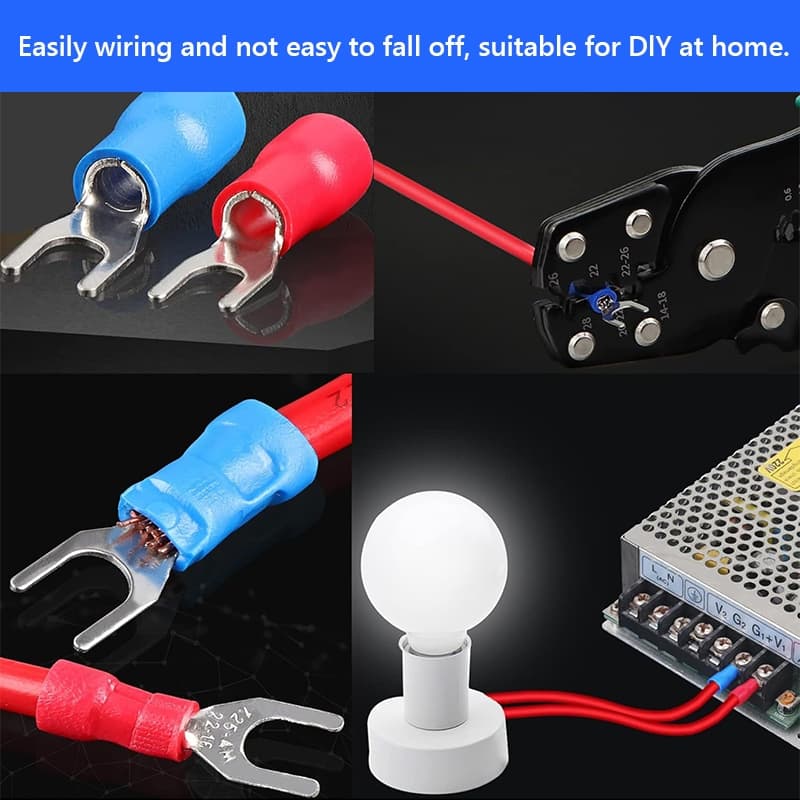 ขั้วต่อสายไฟ หางปลา หางปลาต่อสายไฟ หุ้มฉนวน PVC 15รูปแบบ รูปที่ 8
