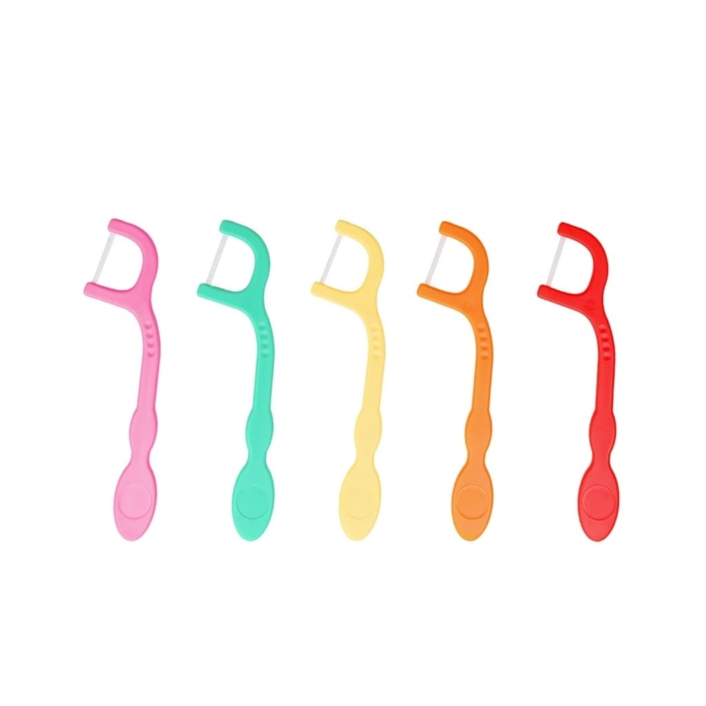 Series Gentles Tots Dentfine Floss ไหมขัดฟันเด็ก แบบมีด้ามจับ สีสันสดใส แพ็ค50ชิ้น อายุ 1 ปีขึ้นไป รูปที่ 3