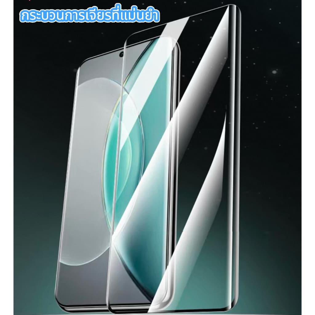 ฟิล์ม จอโค้ง 5D For Samsung S26 S26Plus S26U S25 Ultra S23 Ultra S24 Ultra S22 Ultra Note20 Ultra ขอบดำเต็มจอสแกนนิ้วได้ รูปที่ 2