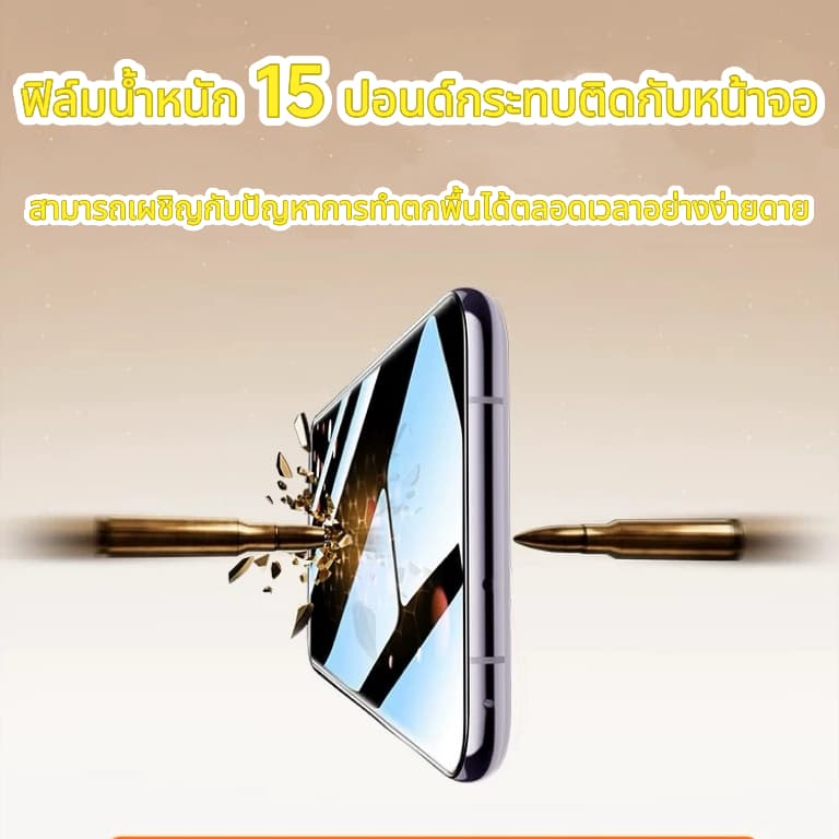 ฟิล์ม จอโค้ง 5D For Samsung S26 S26Plus S26U S25 Ultra S23 Ultra S24 Ultra S22 Ultra Note20 Ultra ขอบดำเต็มจอสแกนนิ้วได้ รูปที่ 3