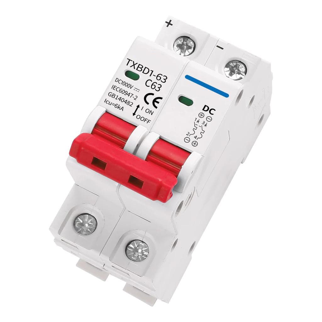 เล็กสวิตช์แบตเตอรี่เบรกเกอร์ พลังงานแสงอาทิตย์ 2P DC MCB1000VAC 400V 63A สําหรับระบบPhotovoltaicPV รูปที่ 9
