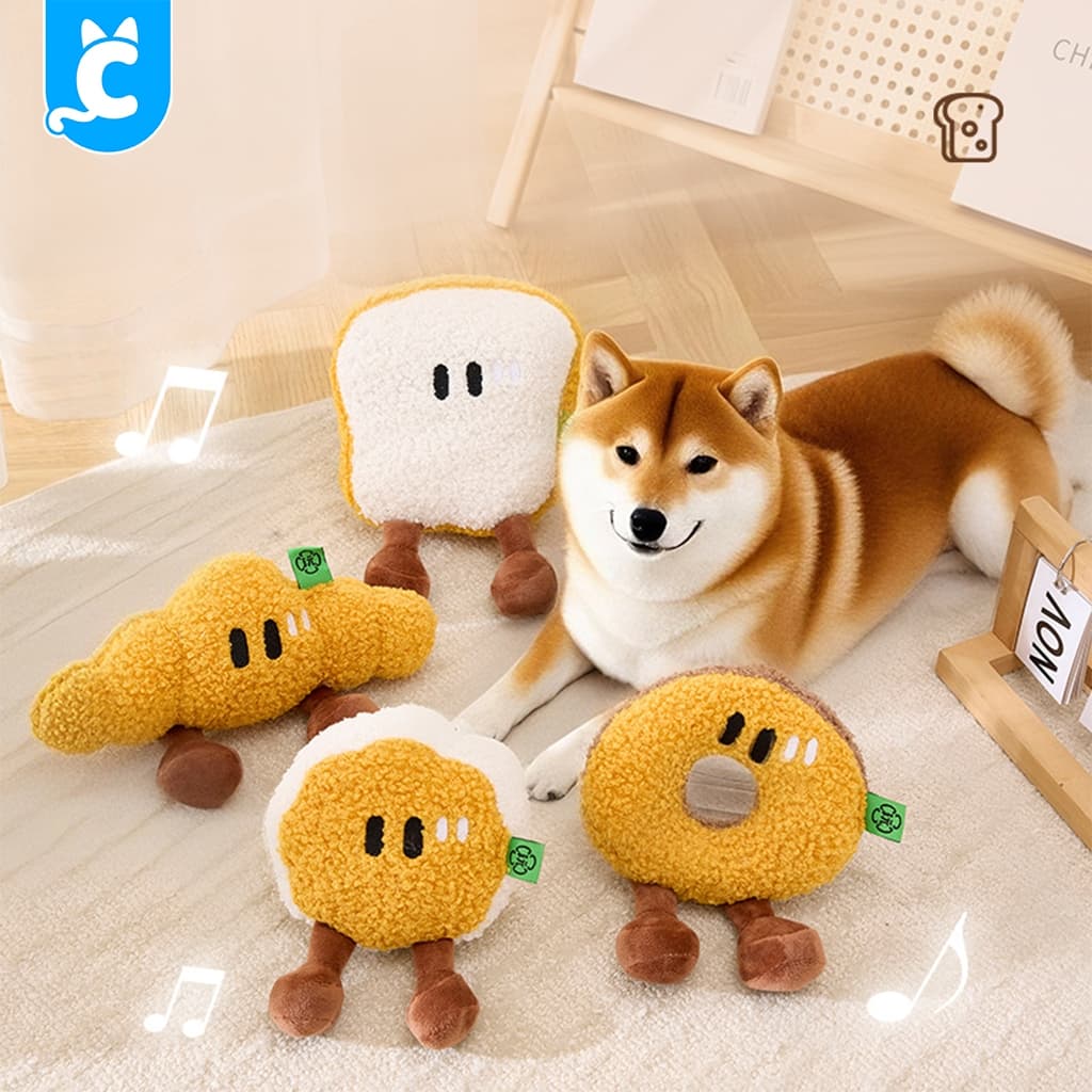 Kimpets ของเล่นสุนัข มีเสียงถุงพลาสติก ตุ๊กตาหมา ของเล่นหมา Dog Toy CleverPet รูปที่ 2