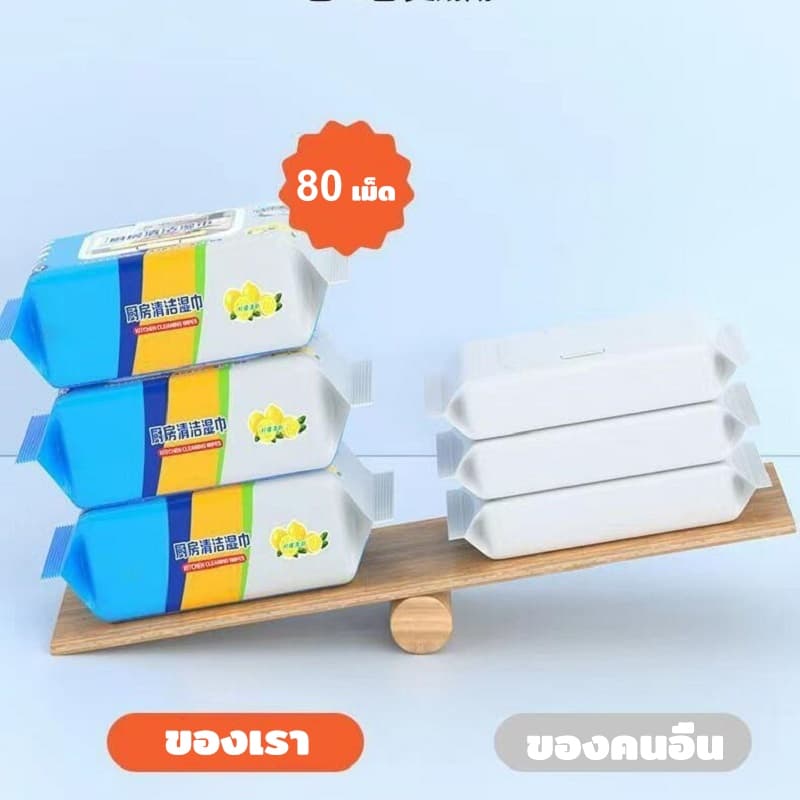 80ชิ้นผ้าเช็ดครัว เพื่อขจัดมลพิษน้ำมันที่บ้านเครื่องทำความสะอาดขนาด ใหญ่หนาเพียงค ไปจากทิชชู่เปียกมลพิษที่น้ำมันหนัก รูปที่ 5