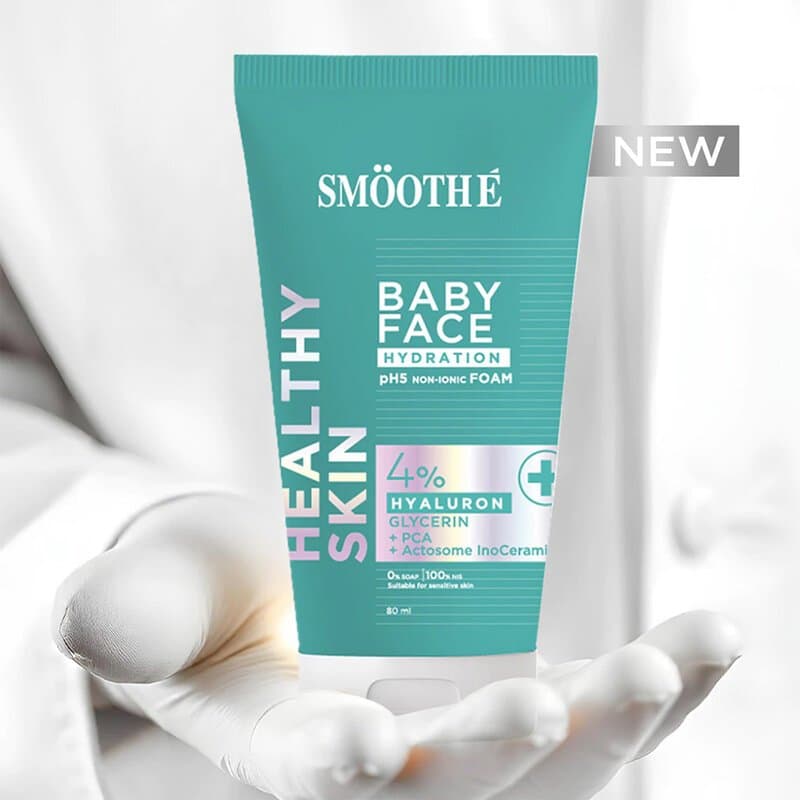 Smooth E Babyface Hydration pH5 NON-IONIC Foam โฟมฟิลเลอร์ 80/180 ml. รูปที่ 3