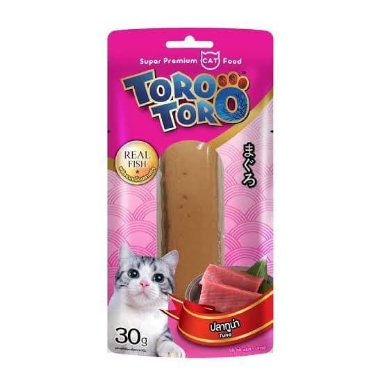 โหล12ซองToro toro โทโร โทโร่ ขนมแมว ปลาชิ้น ไก่ชิ้น ขนาด 30 กรัม รูปที่ 6