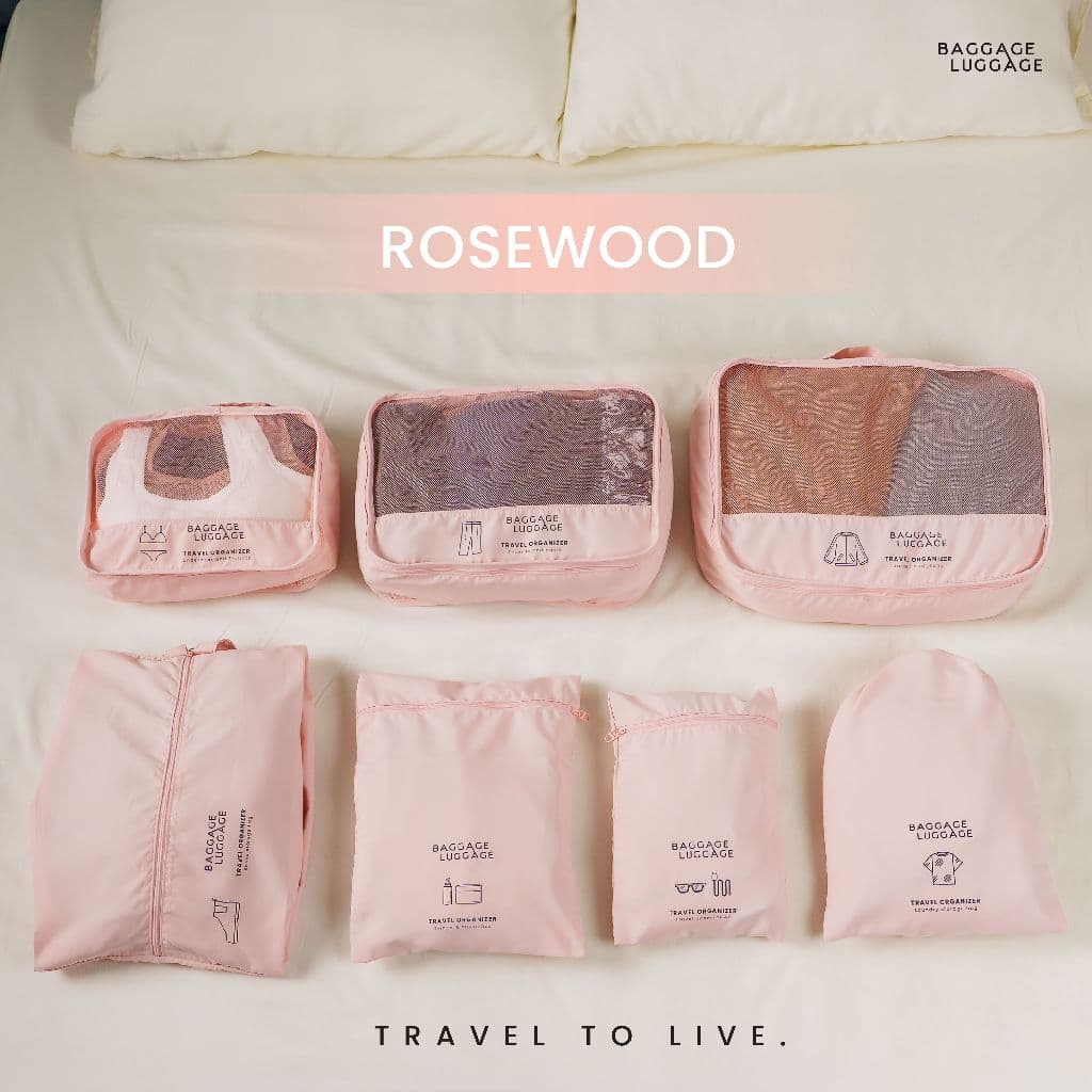 BAGGAGE LUGGAGE กระเป๋าจัดระเบียบเดินทาง 7 ชิ้น Travel Organizer Set | น้ำหนักเบา ระบายอากาศได้ดี รูปที่ 7