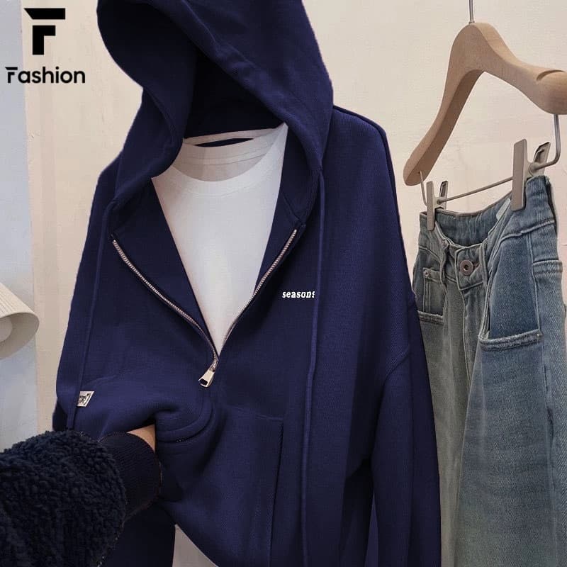 แจ็คเก็ตสปอร์ตมีฮู้ด Unisex กันลม กันหนาวเบาๆ เนื้อผ้าดี ใส่สบาย ถูกแบบที่ไม่ต้องคิด รูปที่ 7