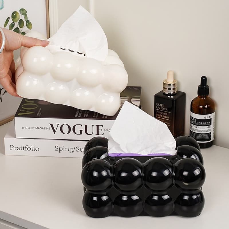กล่องทิชชู่ กล่องใส่ทิชชู่มินิมอล กล่องใส่กระดาษทิชชู่ TISSUE BOX ของตกแต่งบ้าน กันฝุ่น กันน้ำ รูปที่ 6
