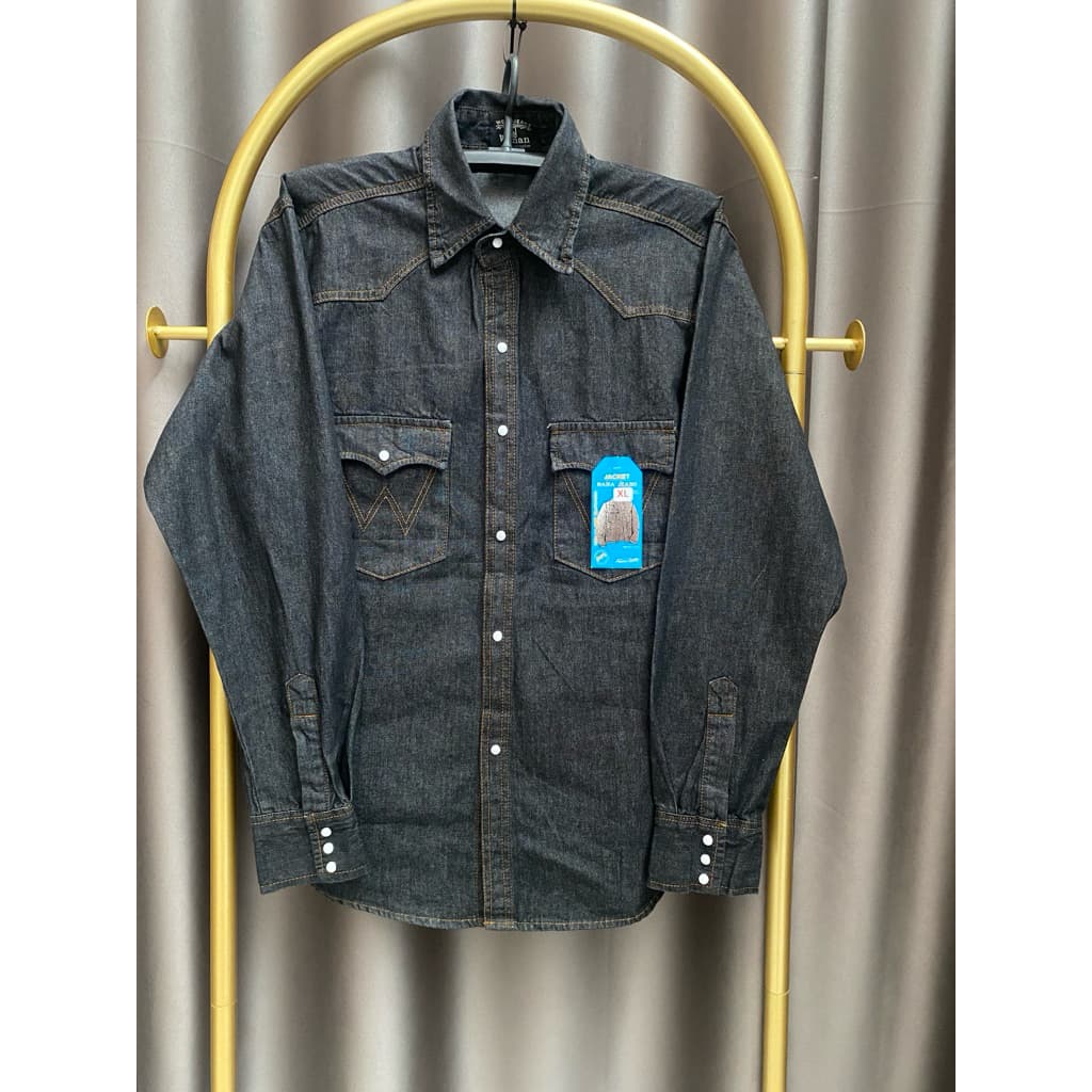 โปร ลดราคา.‼ เสื้อยีนส์แขนยาว สียีนส์เข้ม ผ้าคุณภาพดี เนื้อนุ่มใส่สบายไม่ร้อน รูปที่ 3