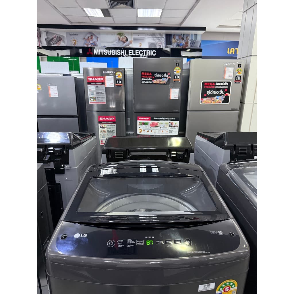 LG เครื่องซักผ้า ฝาบน ขนาด 19 ก.ก. รุ่น T2519VBTB สีดำ Top Load Washing Machine แอลจี รูปที่ 3