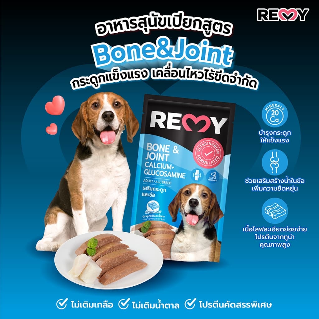 REMY เรมี่ อาหารเปียกสุนัข โลฟปลาทูน่าหน้าปลาเนื้อขาว 1 กล่อง 12 ซอง รูปที่ 4