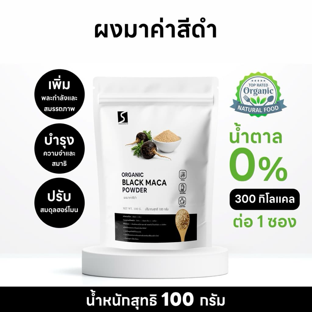 ผงมาค่าสีดำ 100% รูปที่ 1