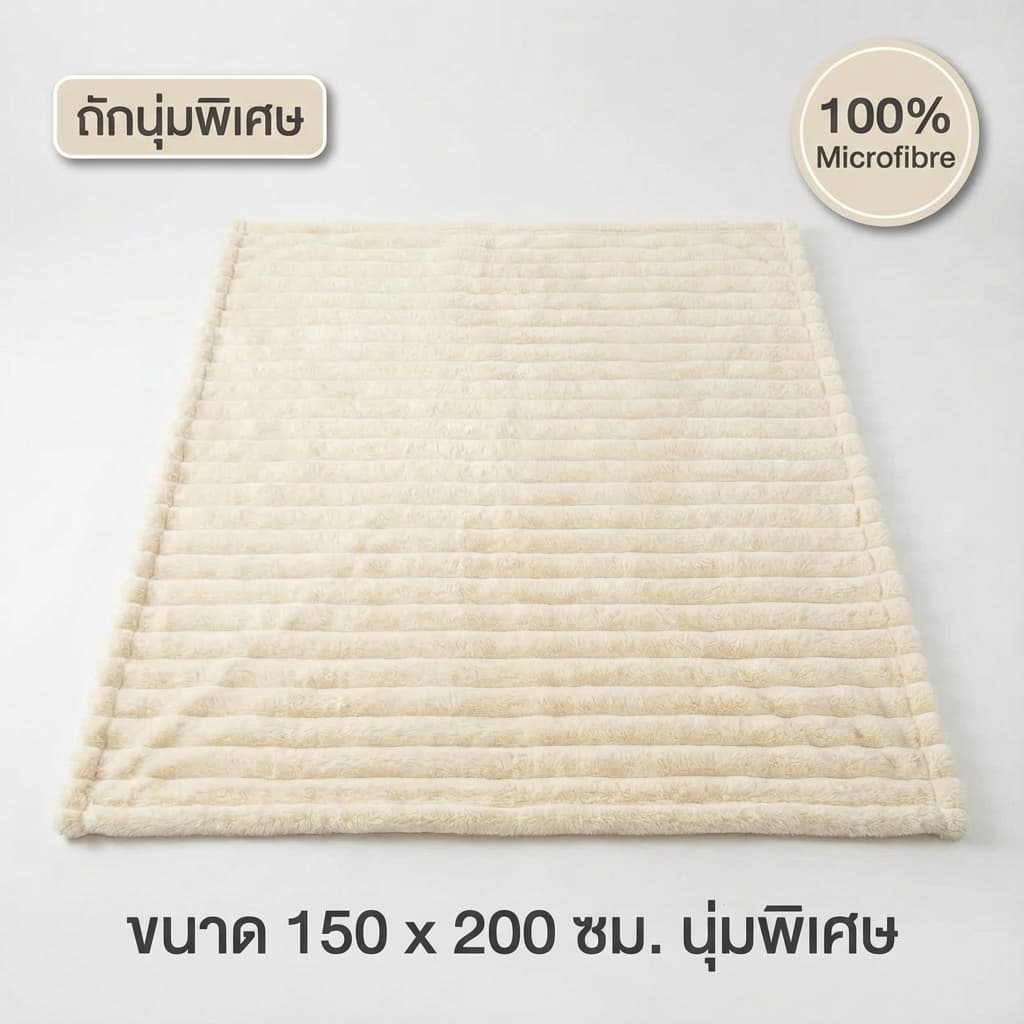 ผ้าห่มขนกระต่าย ผ้าห่มสักหลาด นุ่มพิเศษ / ผ้าห่มคลุมไหล่ เตียงเดี่ยว / ควีน / คิง ผ้าห่มอเนกประสงค์ ผ้าห่มกองนม รูปที่ 7
