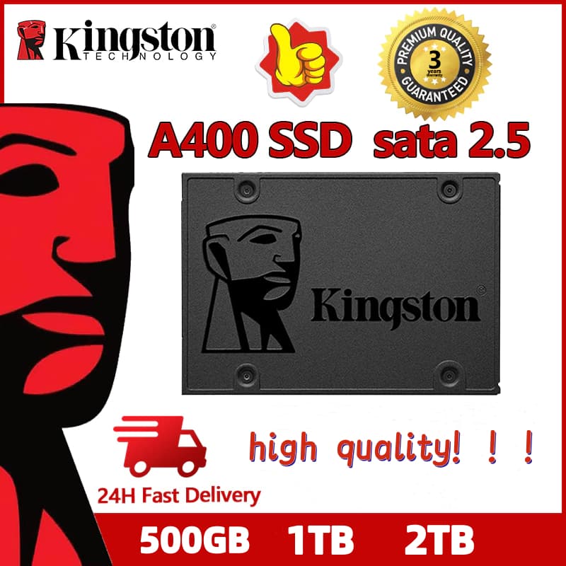 Kingston 480GB 960GB SSD A400 SATA 3.0 2.5“ ฮาร์ดไดรฟ์ภายใน รับประกัน 3 ปี รูปที่ 1