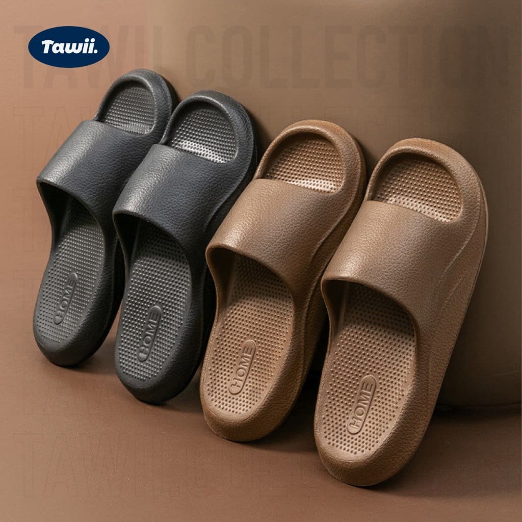 Tawii. รองเท้าแตะใส่ในบ้าน EVA รองเท้าแตะอาบน้ำนุ่มลื่นป้องกันการลื่น สไตล์ญี่ปุ่น หลายสี Unisex รูปที่ 5