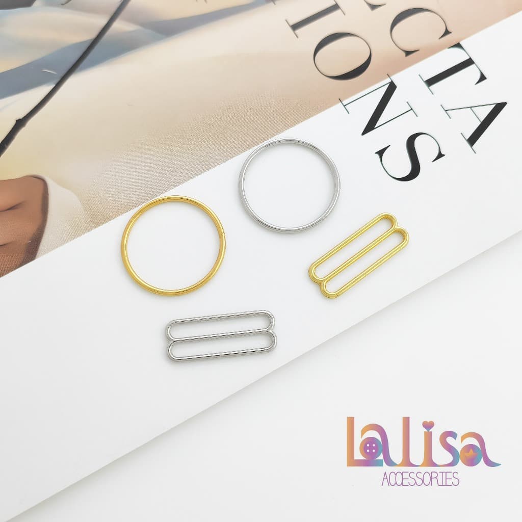 ตัวเลื่อนปรับสายเสื้อชั้นใน Bra Accessories แพค10ชิ้น รูปที่ 9