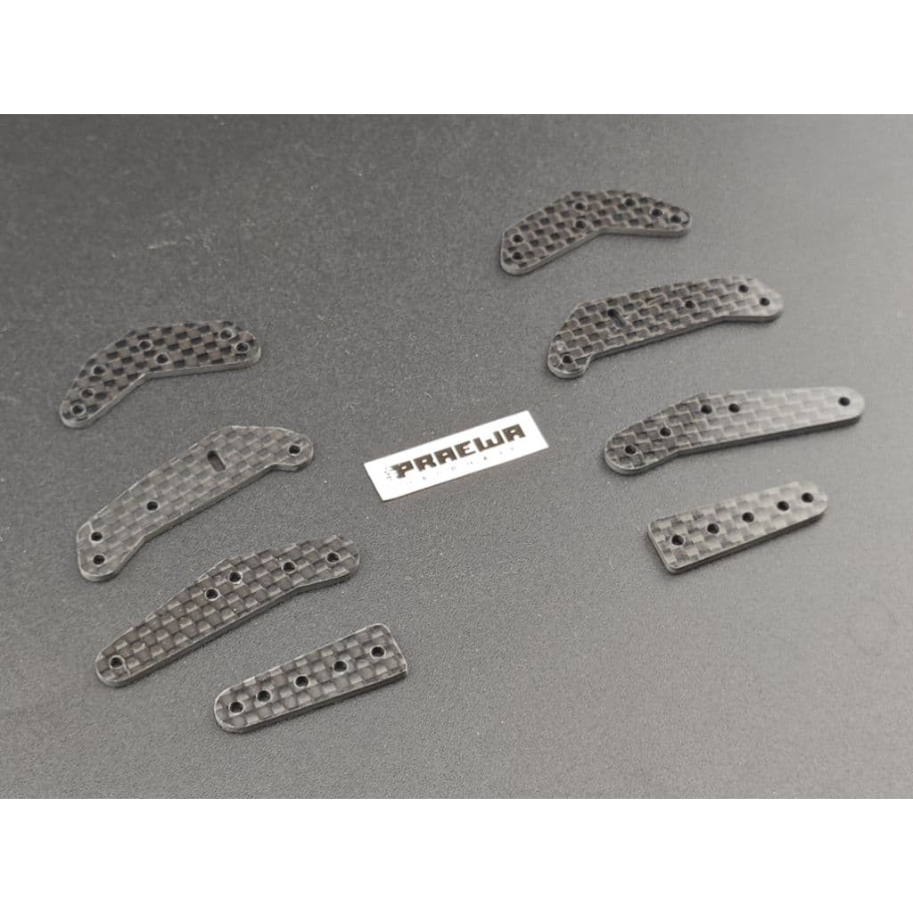 ปีกเสริมคาร์บอน สำหรับวางโรล 13 mm หรืองานโมดิฟายจุดอื่นๆ - HG Carbon Side Extension Plates รูปที่ 3