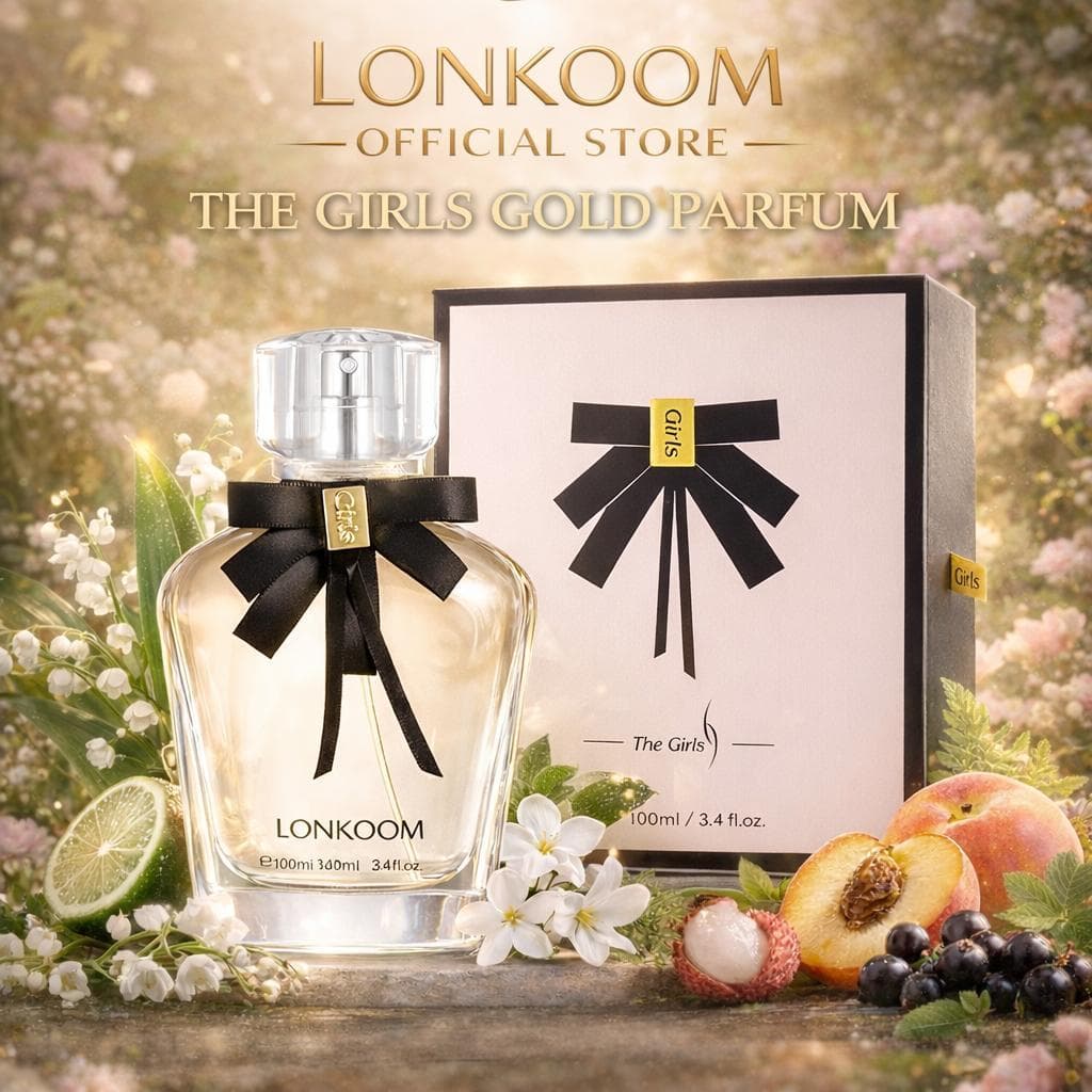 LONKOOM The Girls Gold Eau De Parfume น้ำหอม 100ml. กลิ่นฟลอรัล น้ำหอมนักศึกษา วัยทำงาน รูปที่ 1