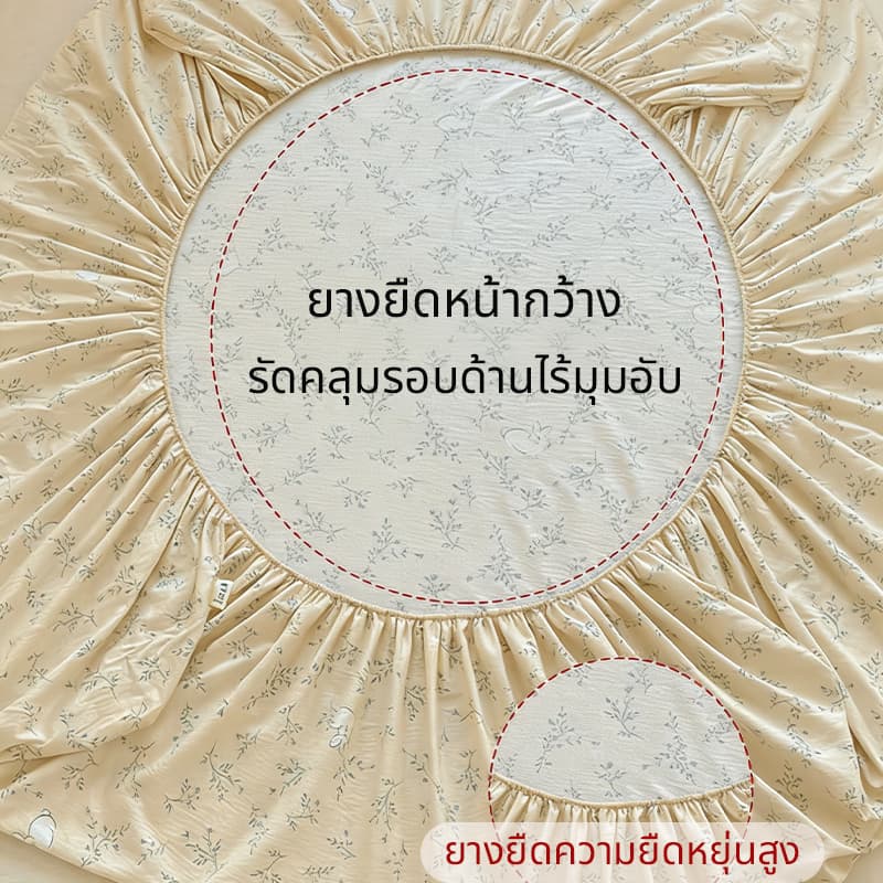 ชุดผ้าปูที่นอน 3-in-1 เนื้อนุ่ม ระบายอากาศได้ดี ความหนา 10 นิ้ว มีให้เลือกขนาด 3.5/5/6 ฟุต รูปที่ 8