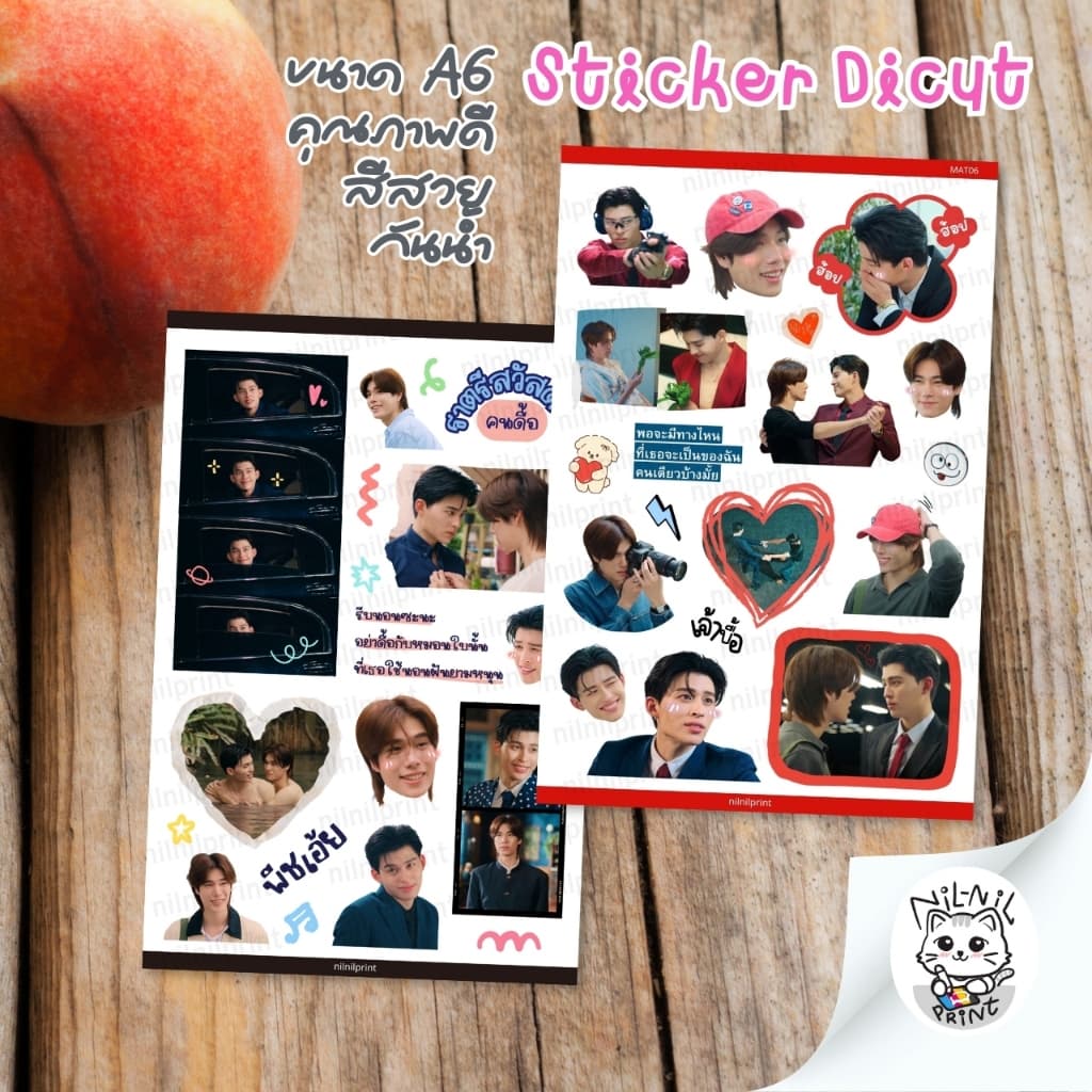 สติ๊กเกอร์ มีสติหน่อยคุณธีร์ | Me and Thee Fanart Sticker | ขนาดA6 กันน้ำ สีสวย ไดคัท รูปที่ 5