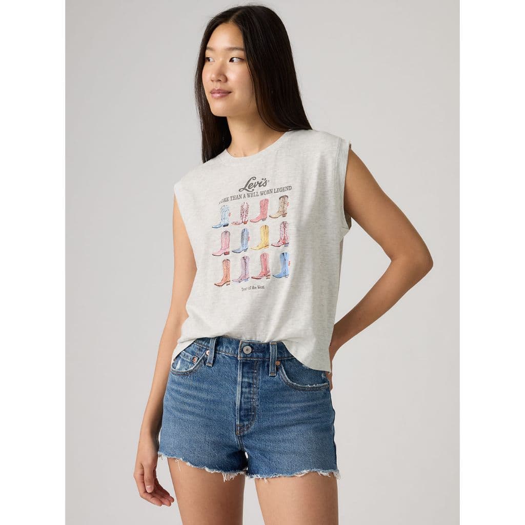 เสื้อแขนกุด Levi's® Women's Graphic Boxy Tank รูปที่ 3