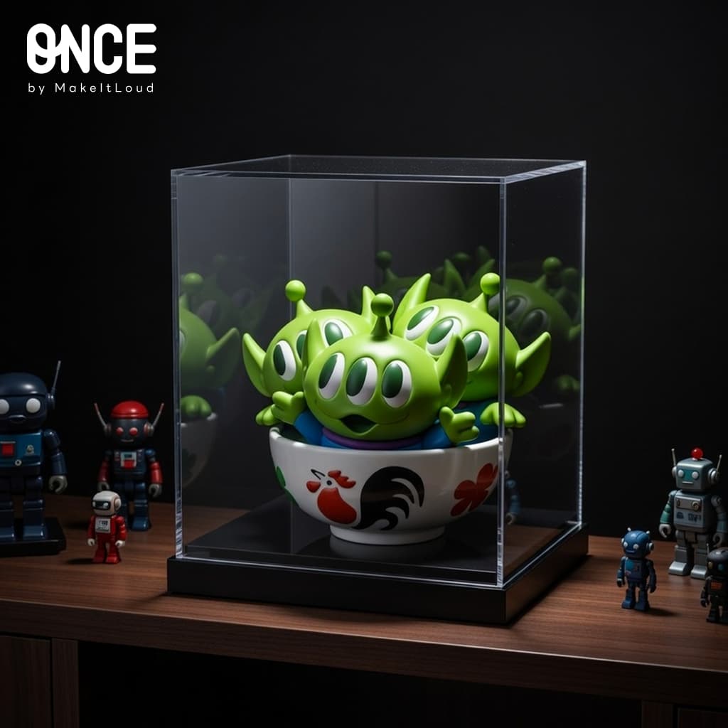 ONCE x ©Disney/Pixar Toy Story Aliens Collectible Figure Limited Edition Green Men ในชามตราไก่ ลิขสิทธิ์แท้ รูปที่ 4