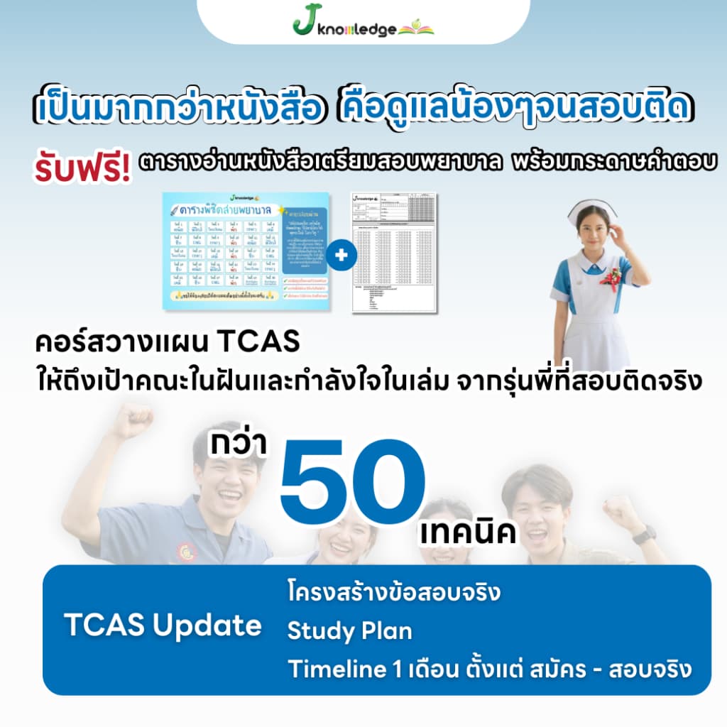 คอร์สติวสอบพยาบาล 4 เหล่าแถม!หนังสือเตรียมสอบพยาบาลพระบรม/พยาบาล 4 เหล่าพร้อมเฉลย รูปที่ 4