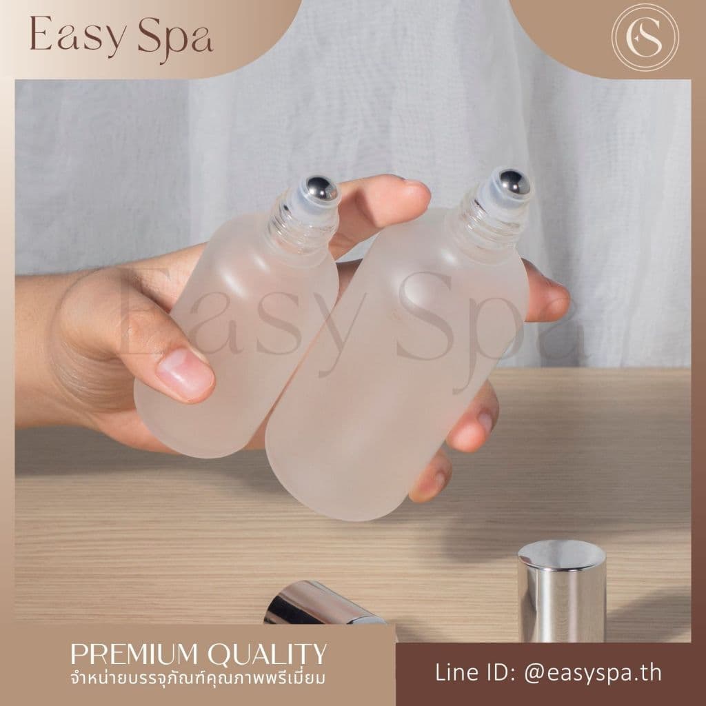 ขวดลูกกลิ้ง รีฟิลได้ หัวลูกกลิ้งสแตนเลส ขวดแก้วอโรม่า ขวดหยด 5ml 10ml 15ml 20ml 30ml 50ml 100ml ลูกกลิ้ง โรลออน รูปที่ 4