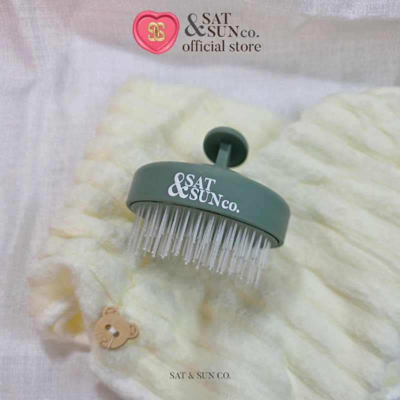 SATANDSUN SoftTouch Scalp Brush 360° หวีสระผม 2in1 นุ่ม ไม่บาดหนังศีรษะ ใช้เปียกและแห้ง รูปที่ 4