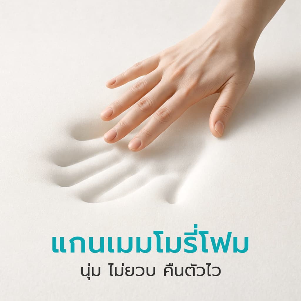 Simple Health TH เบาะรองนั่ง เมมโมรี่โฟม 5 ระดับ Cushion นั่งสบาย ลดแรงกดทับ ไม่เลื่อนเวลานั่ง รูปที่ 3