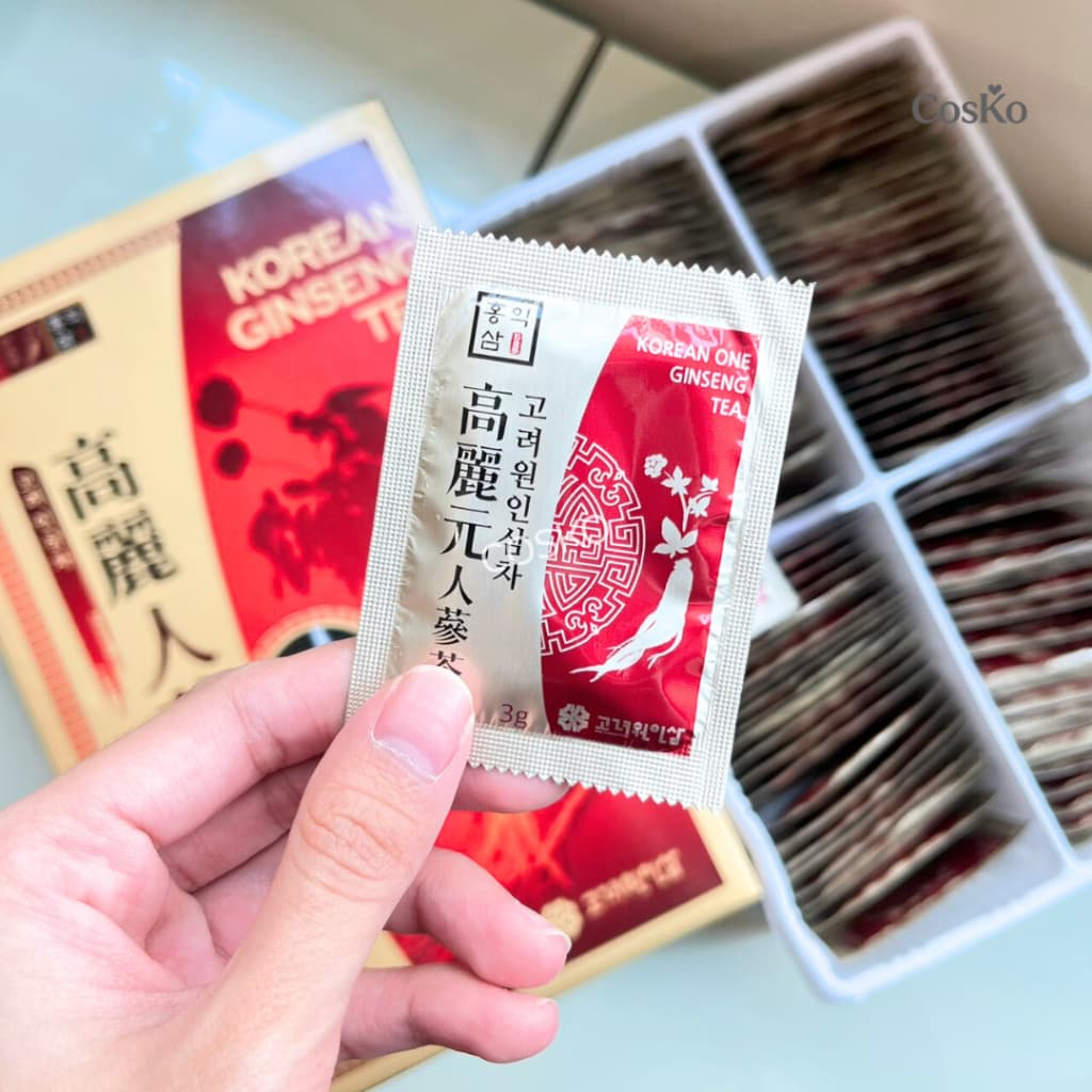 ชาโสมเกาหลี KOREAN ONE GINSENG TEA 1กล่องบรรจุ 100ซอง Exp.2029/01/19 รูปที่ 7