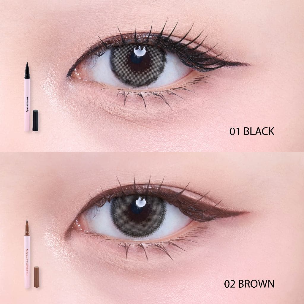 twentywendy | Be Kind to Cry Eyeliner ปลายพู่กันขนาด 0.01 มม. ควบคุมทิศทางได้ง่าย เส้นคม สวยต่อเนื่อง กันน้ํา กันเหงื่อ รูปที่ 7