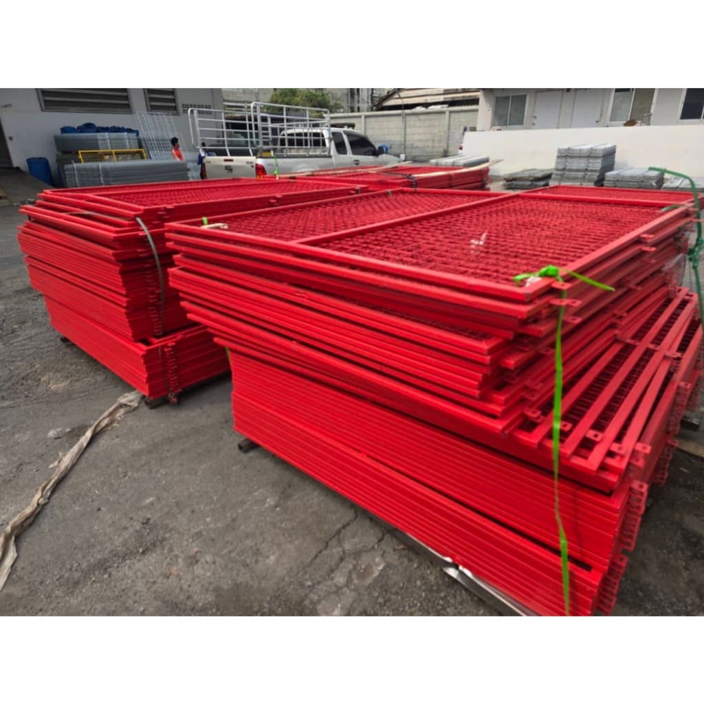 ASV รั้วสำเร็จรูป รั้วโรบอท รั้วเหล็ก รั้วชุป PVC ความสูง 1.4 เมตร เขียว/เหลือง/แดง/น้ำเงิน เสารั้วสำเร็จรูปพร้อมอะไหล่ รูปที่ 7