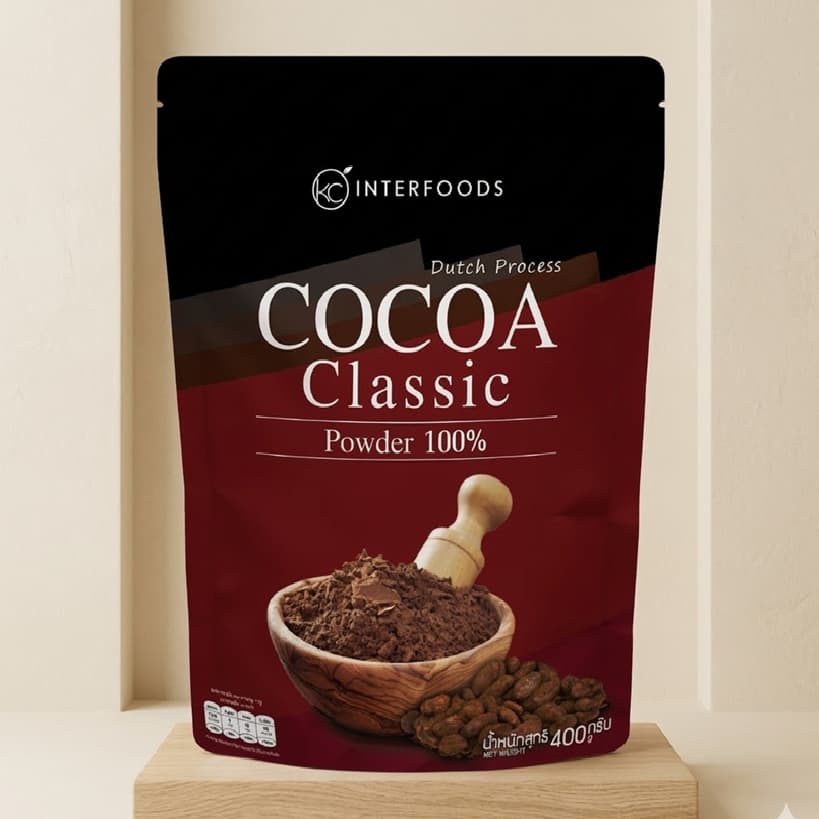 ) Cocoa Powder 100% ผงโกโก้ 100% สูตรคลาสสิก 400 กรัม รูปที่ 1