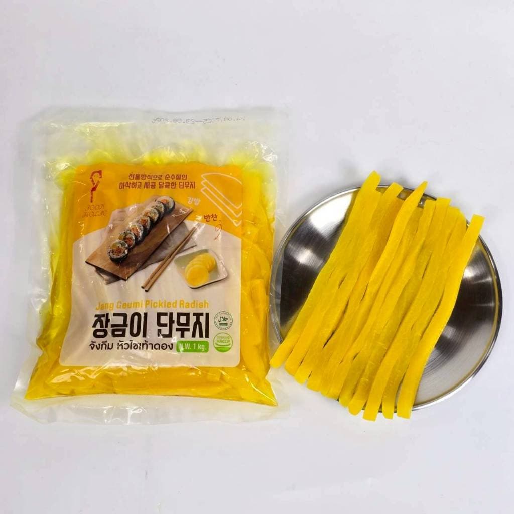 ไชเท้าดองเกาหลี แบบเส้น 1kg จังกึมมี คิมบับ หัว ไชเท้า ดอง เกาหลี 단무지 Danmuji Pickled Radish รูปที่ 5