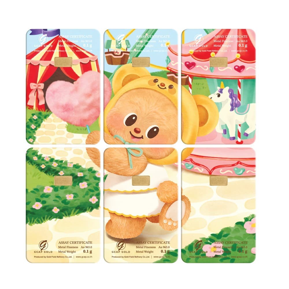 GCAP x ButterBear Box Set Sweet Moments Collection 96.50% น้ำหนัก 0.1 กรัม รูปที่ 3