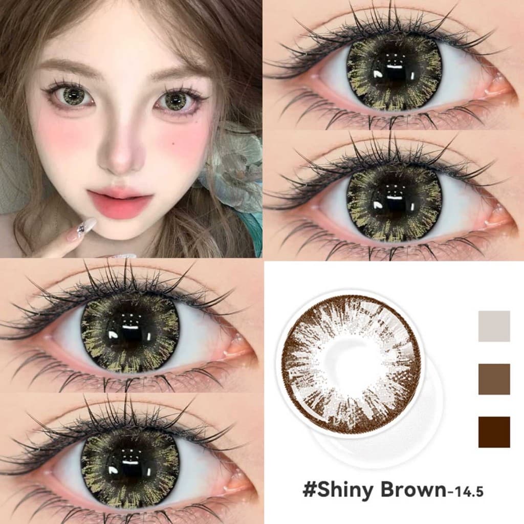 Midroo รุ่นแฟชั่นขายดี บลิงบลิงๆ Black/Grey/Brown-14.5MM รายเดือน รูปที่ 1